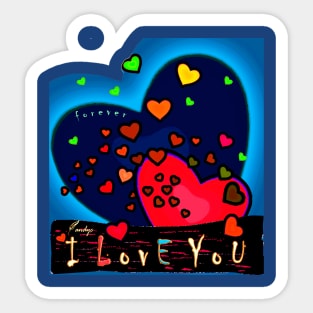 I LOVE YOU INT/V Sticker